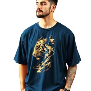 AUSK Oversized T-Shirts || Printed Half Sleeve Tshirt for Mens